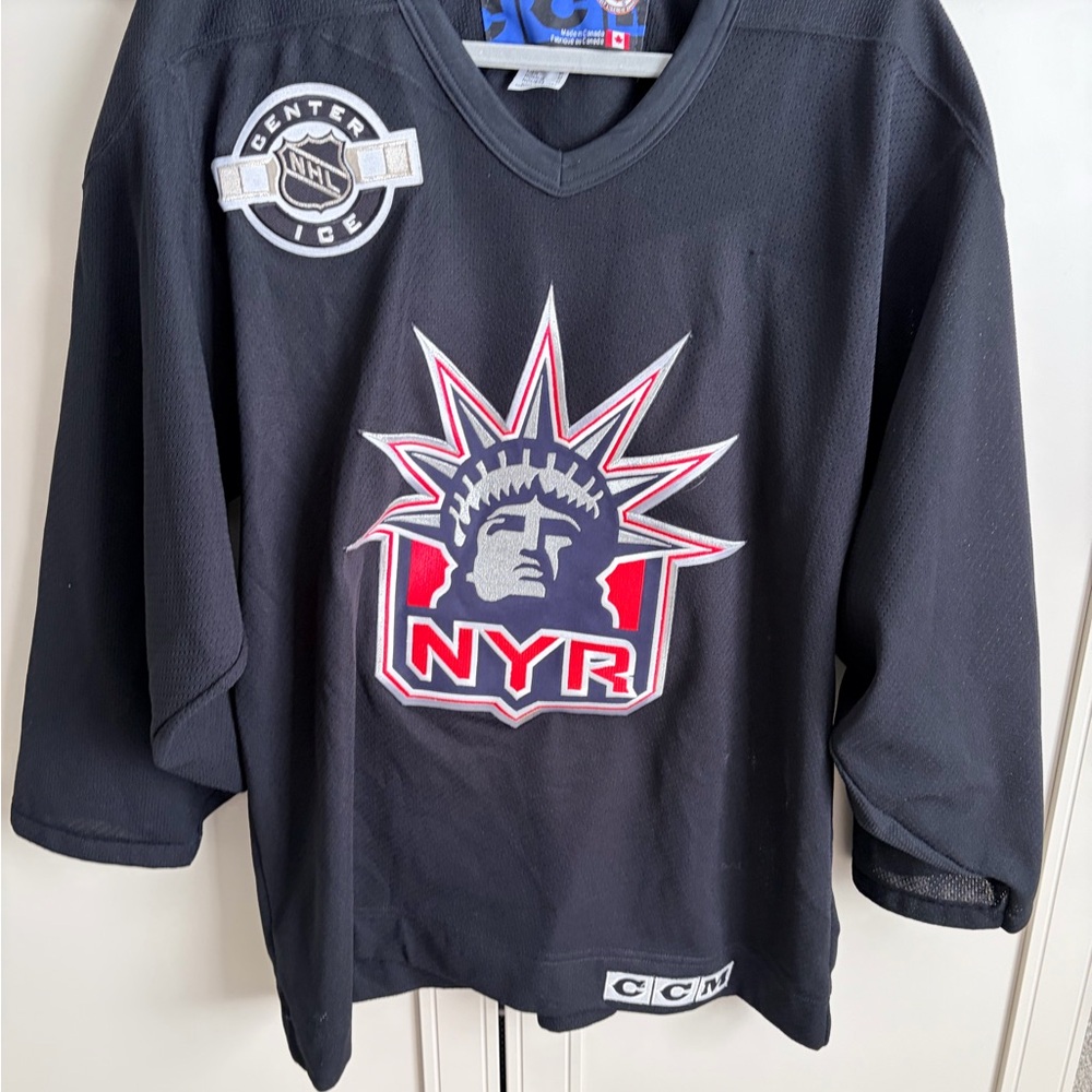 CCM NYR Lady Liberty retro Black Jersey